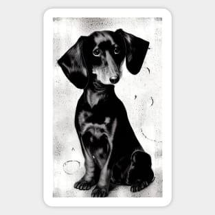 dachshund print Sticker